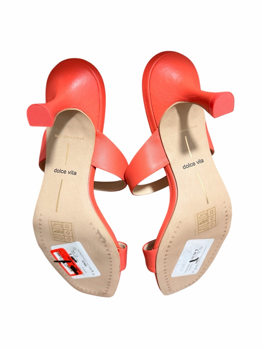 Dolce Vita Coral Strappy Kitten Heel Sandals - Picture 3 of 3